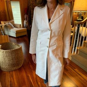 White dress coat size